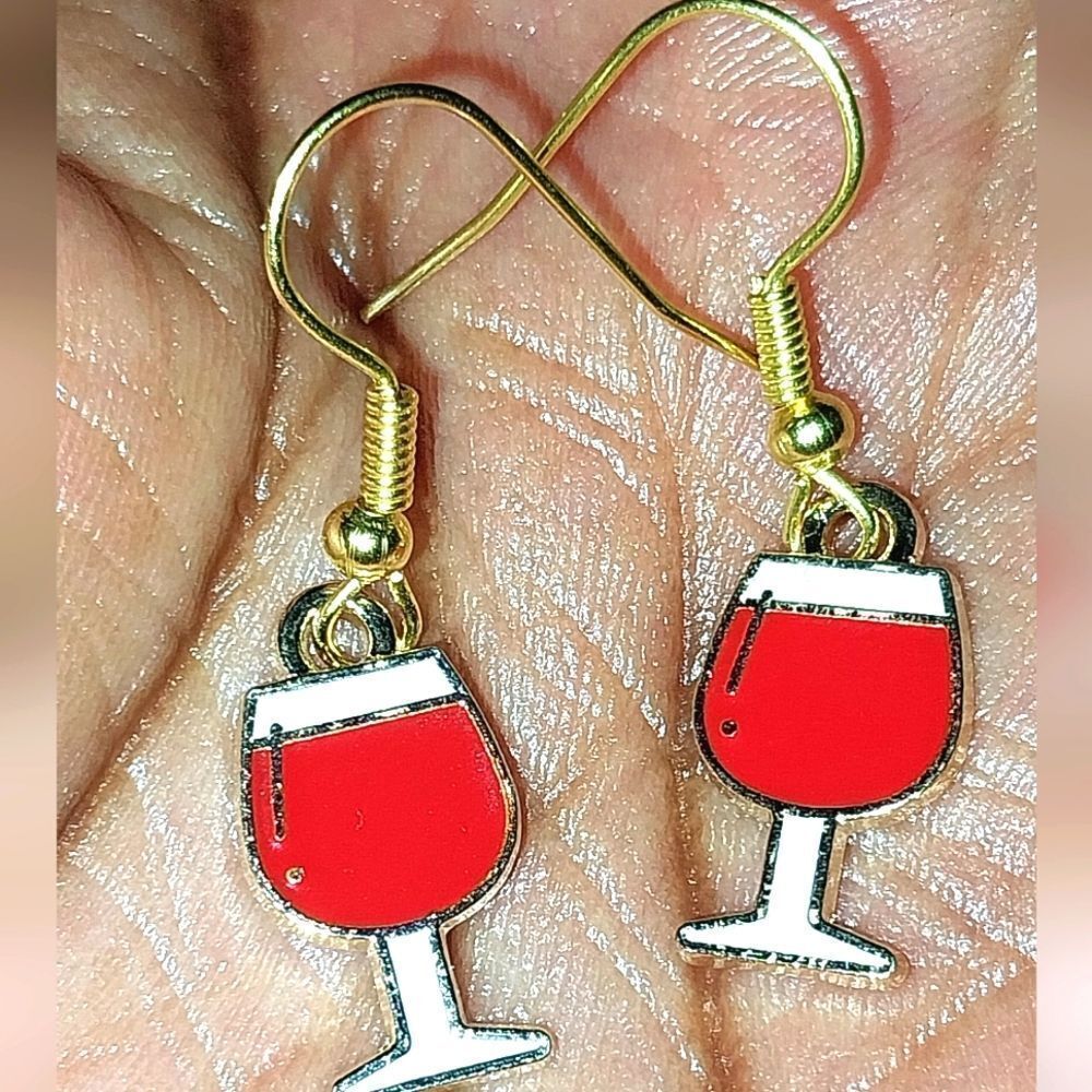 Retro hand crafted retro cocktail earring